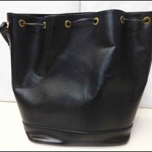 Noe Bucket & Drawstring Bag Black Epi Leather Shoulder Bag - Picture 2 of 12